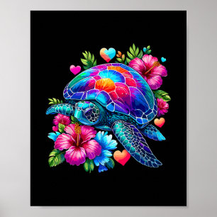 Hawaiaanse zeeschildpad Hawaï Vakantie Strand Zome Poster