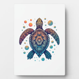 Hawaiaanse Zeeschildpad Tie-Dye Hawaii Vakantie St Fotoplaat