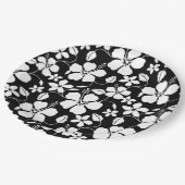 HAWAÏAN HULA (HIBISCUS) BLACK PAPER BORD (Gekanteld)