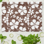 HAWAÏAN HULA (HIBISCUS) BREWN THEEDOEK (Gevouwen)