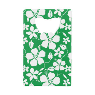 HAWAÏAN HULA (HIBISCUS) GROEN KREDIETKAART FLESSENOPENER