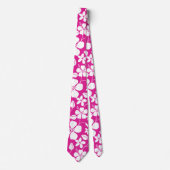 HAWAÏAN HULA (HIBISCUS) HOT PINK STROPDAS (Voorkant)