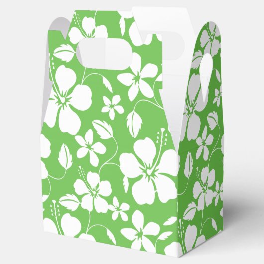 HAWAÏAN HULA (HIBISCUS) LIMOEN FAVOR BOX BEDANKDOOSJES (Geopend)