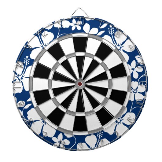 HAWAÏAN HULA (HIBISCUS) NAVY DARTBORD (Voorkant)