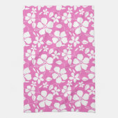 HAWAÏAN HULA (HIBISCUS) PINK THEEDOEK (Verticaal)