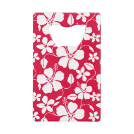 HAWAÏAN HULA (HIBISCUS) RED KREDIETKAART FLESSENOPENER