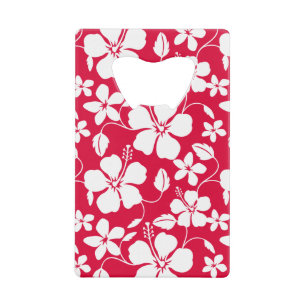 HAWAÏAN HULA (HIBISCUS) RED KREDIETKAART FLESSENOPENER