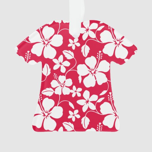 HAWAÏAN HULA (HIBISCUS) RED ORNAMENT (voorkant)
