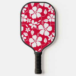 HAWAÏAN HULA (HIBISCUS) RED PICKLEBALL PADDLE
