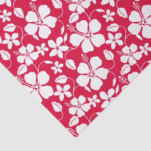 HAWAÏAN HULA (HIBISCUS) RED TISSUEPAPIER (Detail)