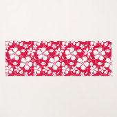 HAWAÏAN HULA (HIBISCUS) RED YOGAMAT (Voorkant (horizontaal))