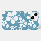 HAWAÏAN HULA (HIBISCUS) SLATE BLUE Case-Mate iPhone CASE (Achterkant (horizontaal))