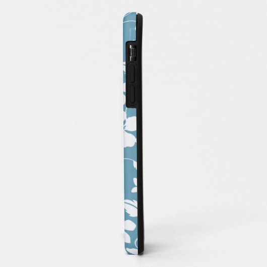 HAWAÏAN HULA (HIBISCUS) SLATE BLUE Case-Mate iPhone CASE (Achterkant/links)