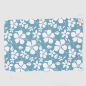 HAWAÏAN HULA (HIBISCUS) SLATE BLUE GOLFHANDDOEK (Horizontaal)