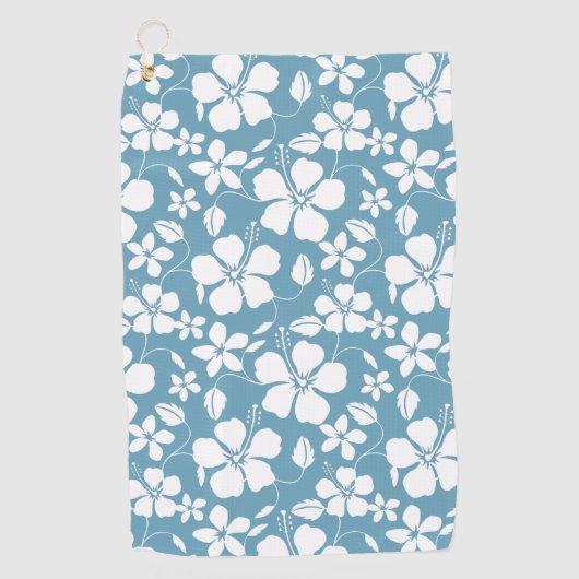HAWAÏAN HULA (HIBISCUS) SLATE BLUE GOLFHANDDOEK (Voorkant)