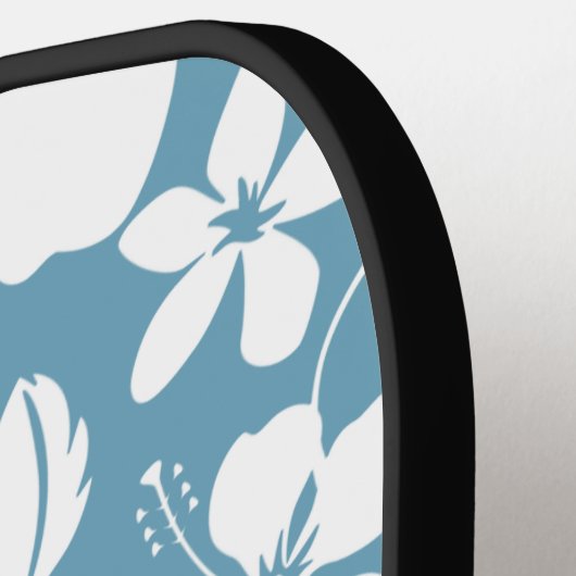 HAWAÏAN HULA (HIBISCUS) SLATE BLUE PICKLEBALL PADDLE (Links Detail)