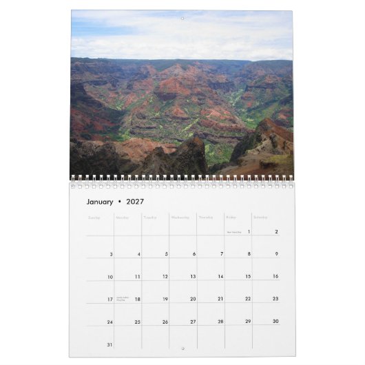 HAWAII 2012 KALENDER (Jan 2027)