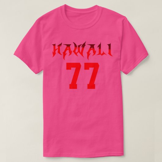 Hawaii 77 TShirt (Design voorkant)