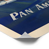 Hawaii - Affiche ancienne de Clipper Pan American (Coin)