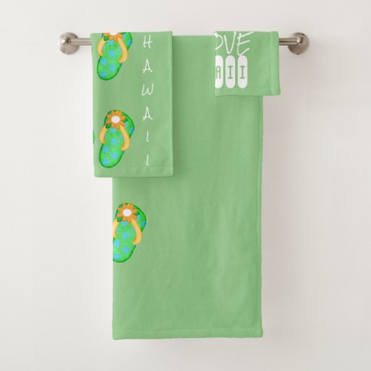 HAWAII ALOHA COLLECTION - JEU DE SERVIETTES DE BAI (En situation)