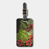 Hawaii Aloha Flower Art Print Bagagelabel (Voorkant verticaal)