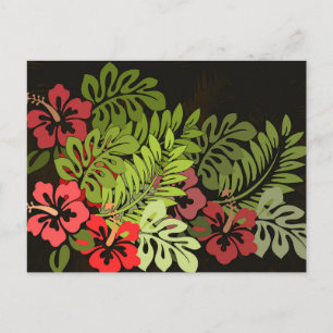 Hawaii Aloha Flower Art Print Briefkaart