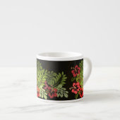 Hawaii Aloha Flower Art Print Espresso Kop (Voorkant rechts)