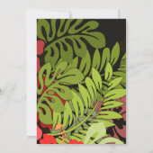 Hawaii Aloha Flower Art Print Kaart (Achterkant)