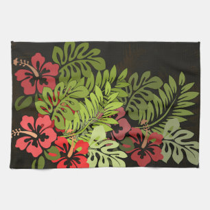 Hawaii Aloha Flower Art Print Theedoek