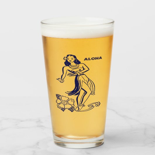 Hawaii Aloha Glas (Voorkant gevuld)