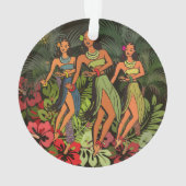 Hawaii Aloha Palm Hula Art Design (dos)