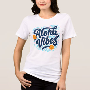 Hawaii Aloha Sfeer Hawaiaans Eiland Tri-Blend Shirt
