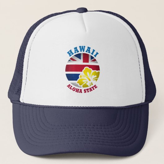 HAWAII ALOHA STATE FLAG TRUCKER PET (Voorkant)