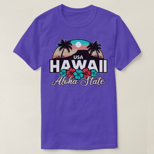 Hawaii Aloha State TShirt 3 (Design voorkant)