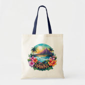 Hawaii Aloha Tropical Beach Bergen Reizen Tote Bag (Voorkant)