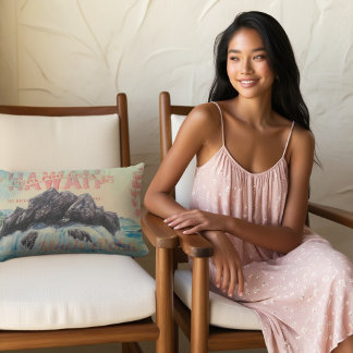 Hawaii Aloha Vibes -  Briefkaart & Waterverf Buitenkussen