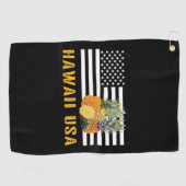 Hawaii, ananassen golfhanddoek (Horizontaal)