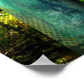 Hawaii Antiek Turquoise Blue Buddha Foto Peace Poster (Hoek)