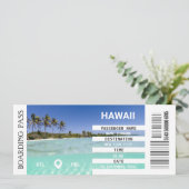 Hawaii avion carte d'embarquement escapade week-en (Debout devant)