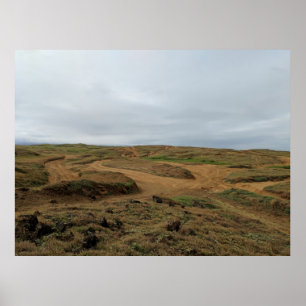 Hawaii - avontuur van groen zand-strand poster