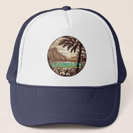 Hawaii Baseball Hat Trucker Pet (Voorkant)
