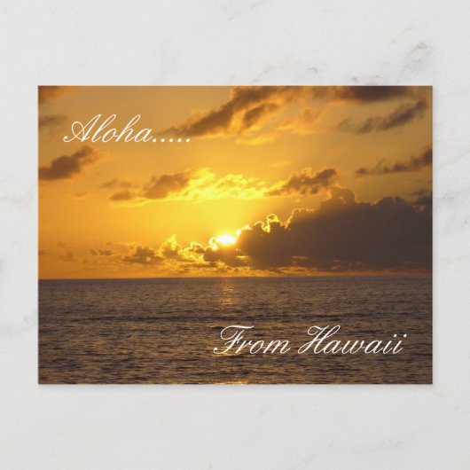 Hawaii Beach 2, Aloha...... uit Hawaï Briefkaart (Voorkant)