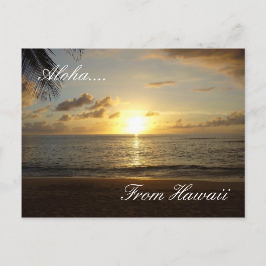 Hawaii Beach 3, Aloha...., uit Hawaï Briefkaart (Voorkant)