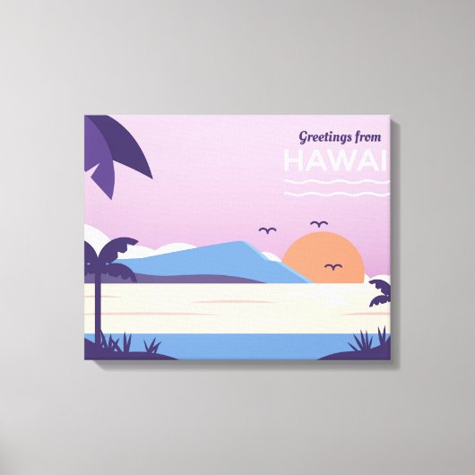 Hawaii Beach Canvas Afdruk (Voorkant)