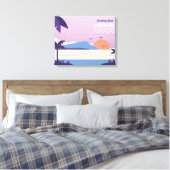 Hawaii Beach Canvas Afdruk (Insitu (Slaapkamer))