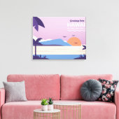 Hawaii Beach Canvas Afdruk (Insitu (Woonkamer))