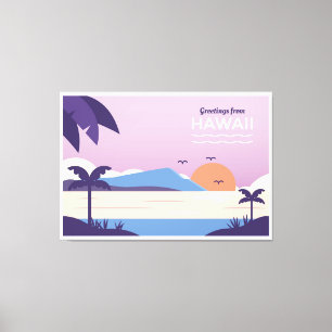 Hawaii Beach Canvas Afdruk