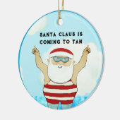 Hawaii Beach Collectible Keramisch Ornament (Links)