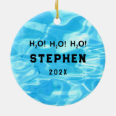 Hawaii Beach Collectible Keramisch Ornament (Achterkant)