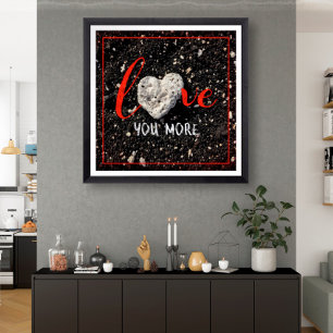 Hawaii Beach en Coral Heart Foto's meer van jou Poster